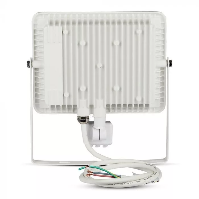 V-TAC LED reflektor Samsung Chip 50W 4000lm 3000K, mozgásérzékelővel, fehér házzal - 466 - Image 3