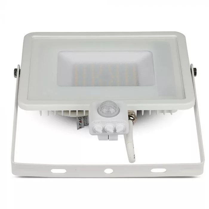 V-TAC LED reflektor Samsung Chip 50W 4000lm 3000K, mozgásérzékelővel, fehér házzal - 466 - Image 5