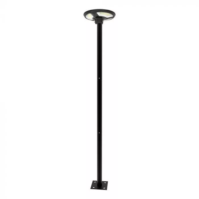 V-TAC Oszlopra szerelhető napelemes lámpa távirányítóval, radarral, 15W 1000lm 3,2V 15000mAh, 6500K, fekete - 5151 - 11258 - Image 2
