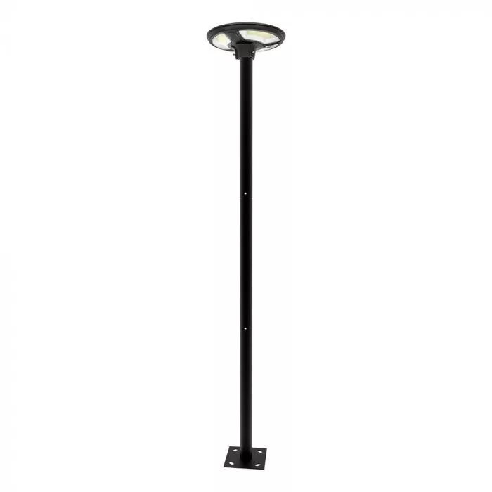 V-TAC Oszlopra szerelhető napelemes lámpa távirányítóval, radarral, 24W 1500lm 3,2V 22000mAh, 6500K, fekete - 5153 - 11258 - Image 2