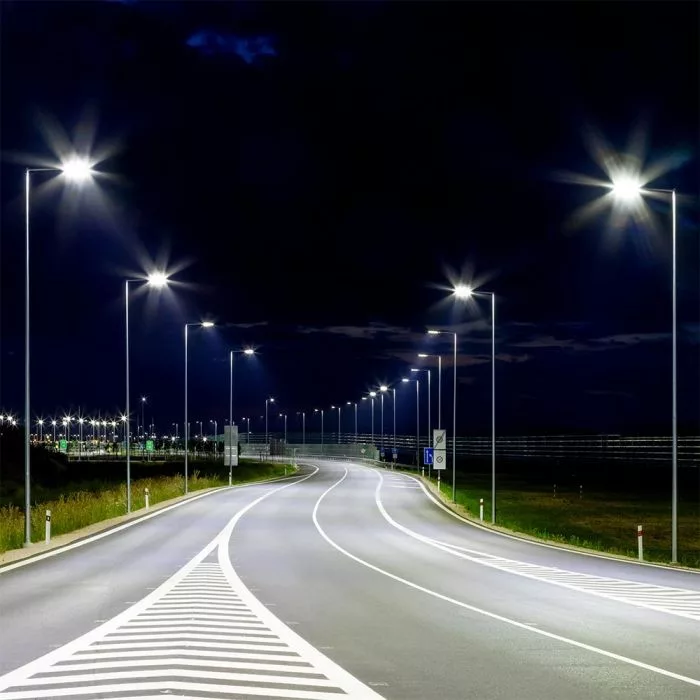 V-TAC utcai LED térvilágító lámpatest Samsung Chip 160W 20800lm 4000K, 10KV túlfeszültség-védelemmel, ezüst színű - 543 - Image 5