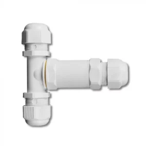 V-TAC vízálló kötődoboz, T elosztó, 8-12 mm IP68, fehér - 5979