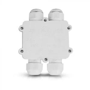 V-TAC vízálló kötődoboz 4 bekötési ponttal, 8-12 mm IP68, fehér - 5983