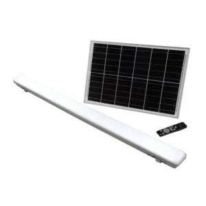V-TAC 3in1 napelemes lámpatest mozgásérzékelővel, távirányítóval, 25W 1000lm, 3,7V 18000mAh, CCT, szürke - 6500