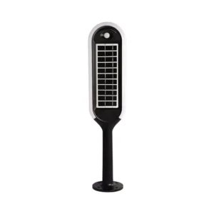 V-TAC leszúrható napelemes kerti lámpa mozgásérzékelővel, 5W 400lm 3,7V 2000mAh, 3000K, fekete színű - 6666
