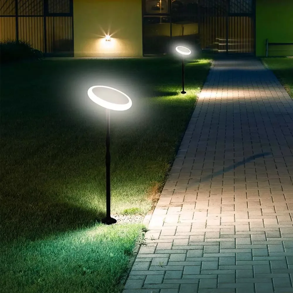 V-TAC napelemes kerti lámpa állítható magassággal, 129 cm, 8W 500lm 7,4V 2000mAh, 4000K, fekete színű - 6669 - Image 10