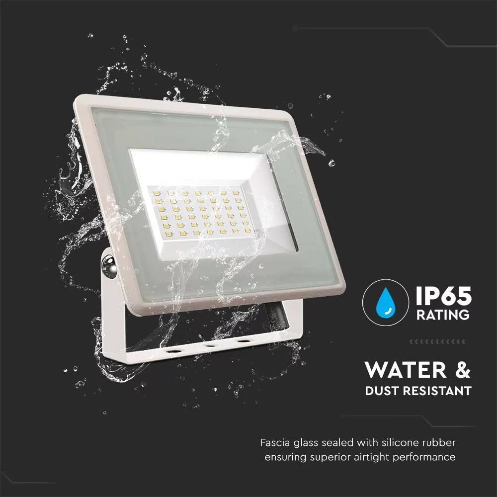 V-TAC LED reflektor 30W 2510lm 100o 6400K fehér házas "E" széria - 6748 - Image 3