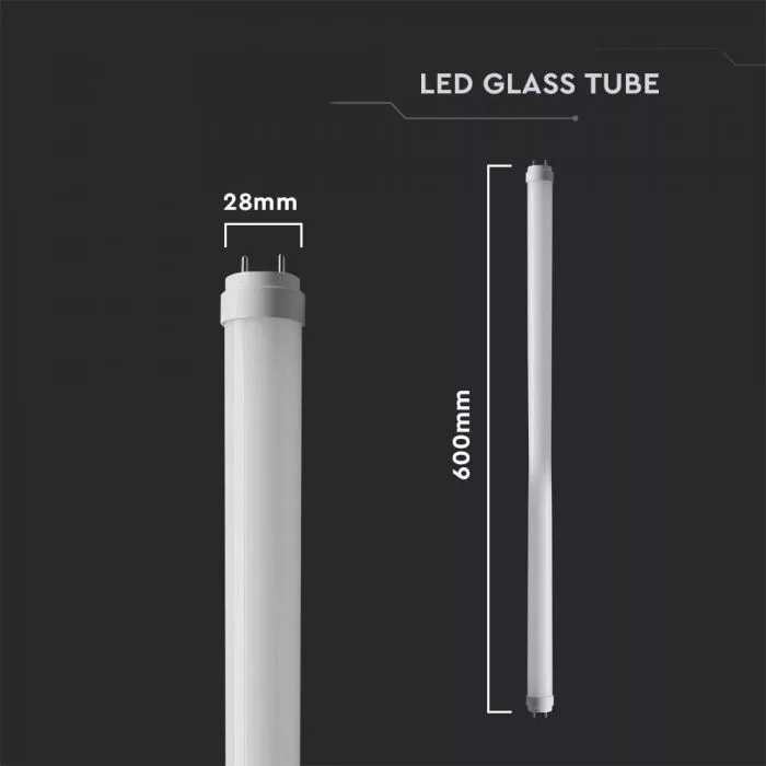 V-TAC LED fénycső 9W 850lm T8 G13 60cm 160o 4000K - 7797 - Image 4