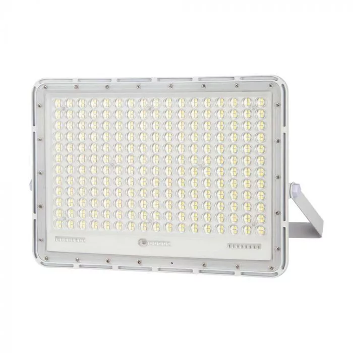 V-TAC Napelemes LED reflektor 30W 2600lm 3,2V 20000mAh 6500K, 3m vezetékkel, cserélhető akkumulátorral, távirányítóval, fehér - 7847