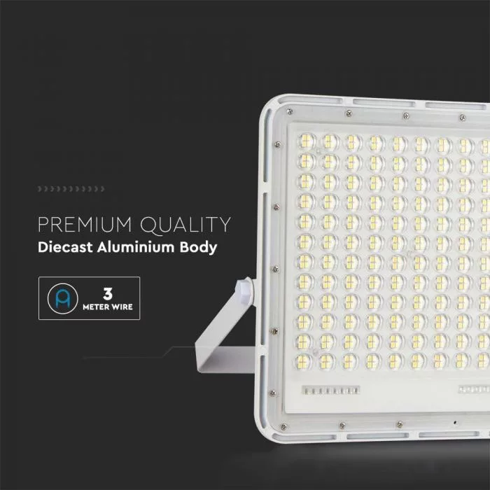 V-TAC Napelemes LED reflektor 30W 2600lm 3,2V 20000mAh 4000K, 3m vezetékkel, cserélhető akkumulátorral, távirányítóval, fehér - 7848 - Image 6