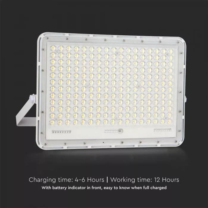 V-TAC Napelemes LED reflektor 30W 2600lm 3,2V 20000mAh 4000K, 3m vezetékkel, cserélhető akkumulátorral, távirányítóval, fehér - 7848 - Image 5
