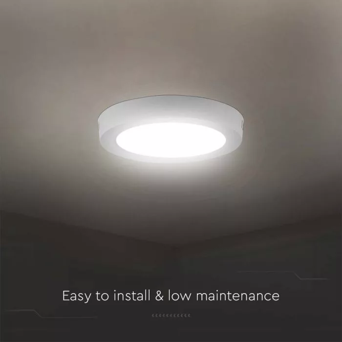 V-TAC PRO falon kívüli, kör alakú LED panel 12W 1200lm 3000K (Samsung Chip) - 78731 - Image 3