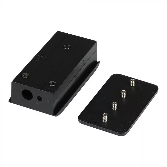 V-TAC tápcsatlakozó mágneses sínrendszerhez, fekete színű, 24V rendszerekhez - 7971 - Image 2