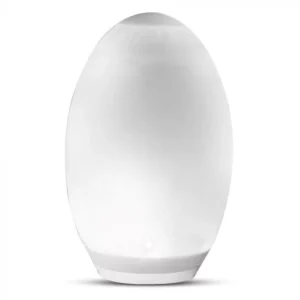 V-TAC napelemes LED ovális gömb alakú RGB+3000K lámpa, 0,2W 4lm 1,2V 500mAh 1xAA akkumulátor, fehér színű - 8557
