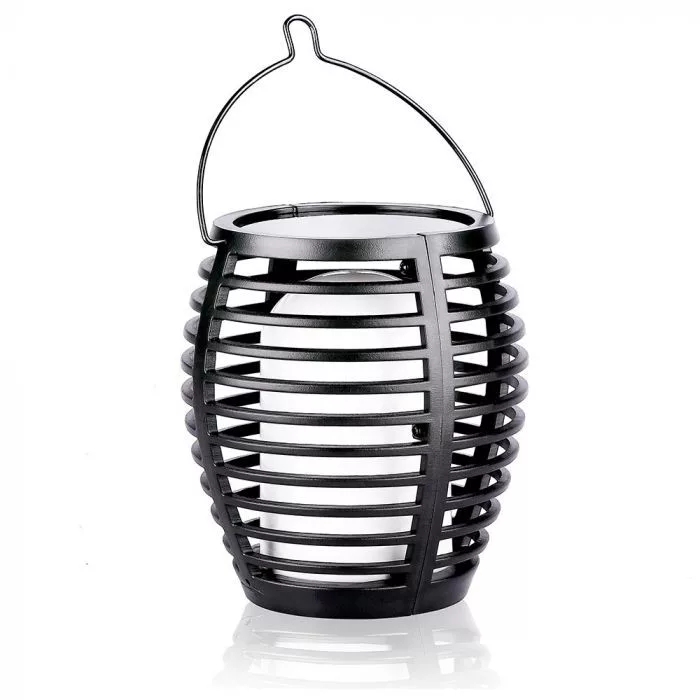 V-TAC napelemes LED láng imitáló kerti lámpa, függeszthető, oldalfalra és állítva is, 0,4W 5lm 3,7V 500mAh, fekete színű - 8558 - Image 3