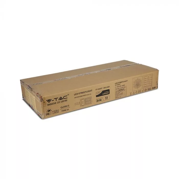V-TAC LED utcai térvilágító lámpa Samsung Chip 200W 28000lm 5700K, szürke színű - 890 - Image 2