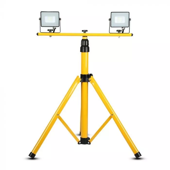 V-TAC háromlábú tartóállvány reflektorokhoz (TRIPOD), sárga, 900 x 940 x 1800mm - 9104 - Image 5