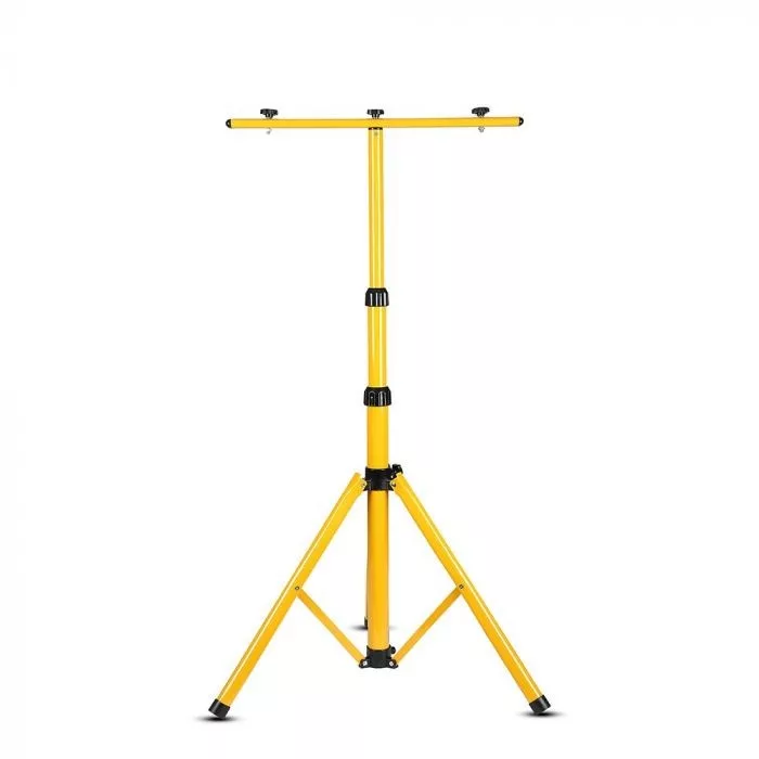 V-TAC háromlábú tartóállvány reflektorokhoz (TRIPOD), sárga, 900 x 940 x 1800mm - 9104