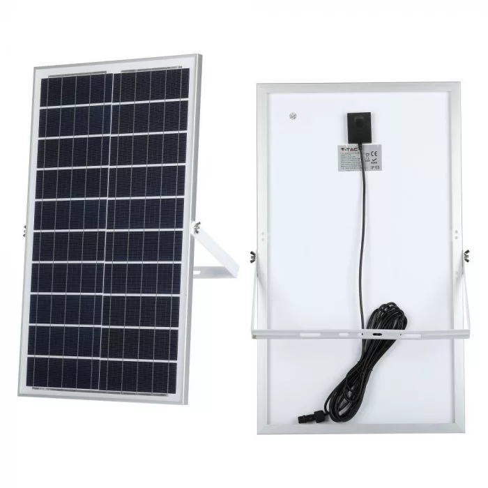 V-TAC Napelemes LED reflektor 35W 2450lm 3,2V 15000mAh 6000K, 5 m vezetékkel, UV álló, távirányítóval, fekete - 94012 - Image 10