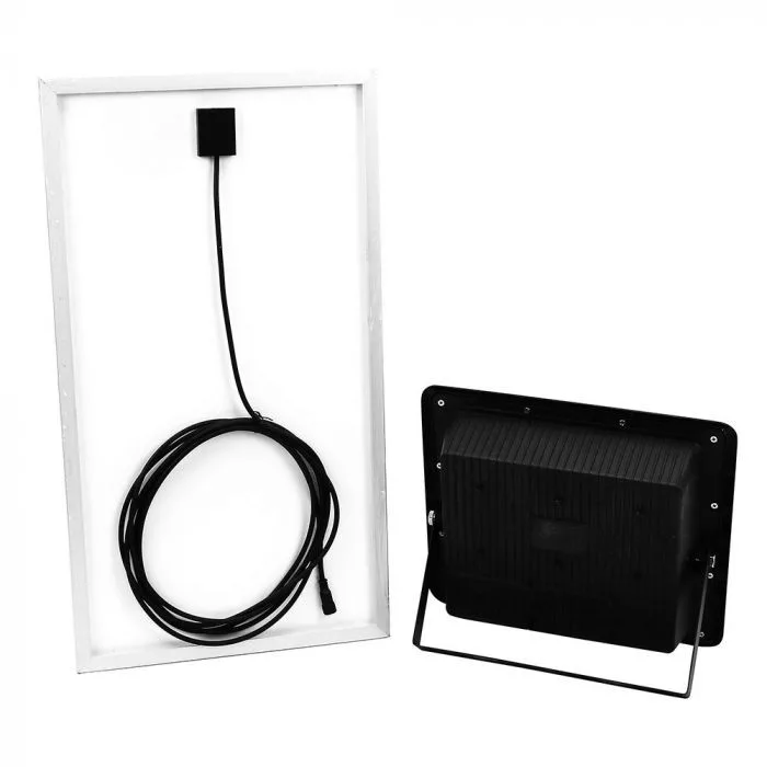 V-TAC Napelemes LED reflektor 40W 3100lm 3,2V 20000mAh 6000K, 5 m vezetékkel, UV álló, távirányítóval, fekete - 94026 - Image 4
